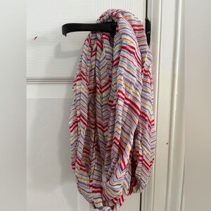 Colorful Striped Infinity Scarf